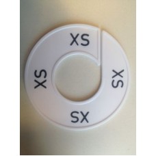 Maatring 9cm wit/zw XS Td05601907